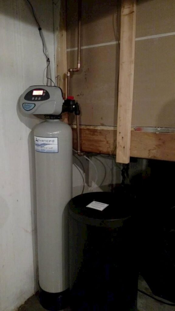 ES 1054 water softener installed in a home
