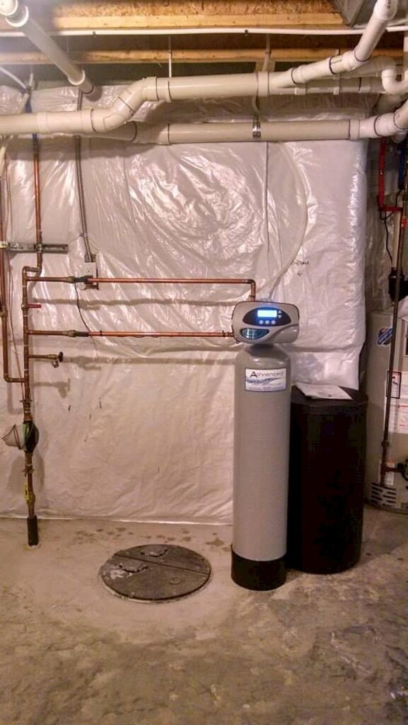 Water softener in basement