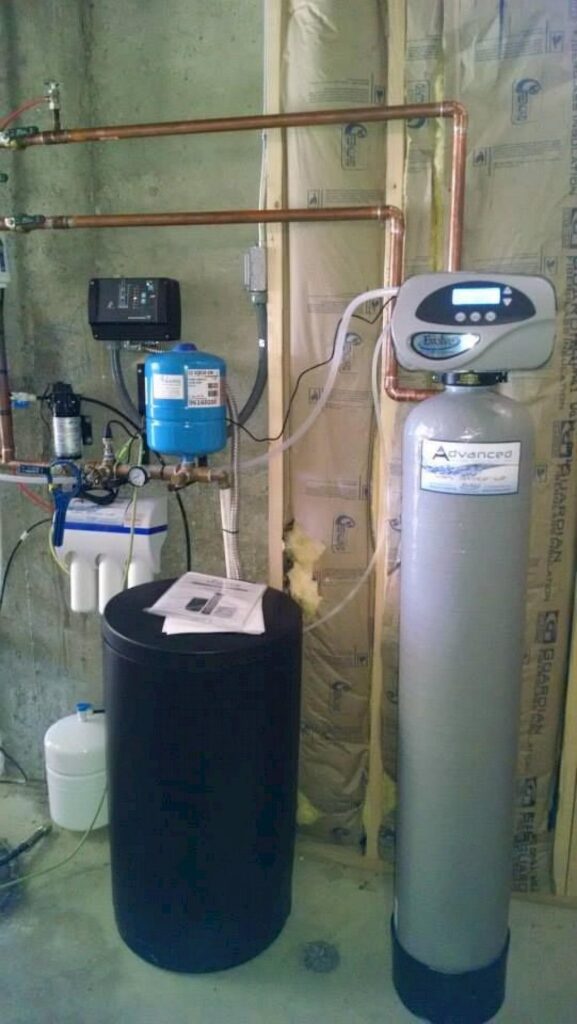 ES 1054 water softener installed in Hamburg, MI.